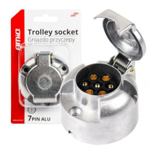 AMIO UTÁNFUTÓ CSATLAKOZÓ LENGŐDUGÓ 7 TŰS ALUMINIUM