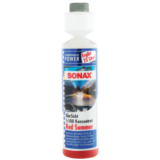 SONAX NYÁRI SZÉLVÉDŐMOSÓ KONC.1:100 RED-SUMMER 250ML
